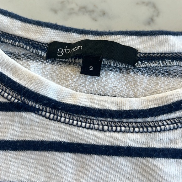 Gibson Stripe Side Button Sweatshirt - Picture 3 of 4